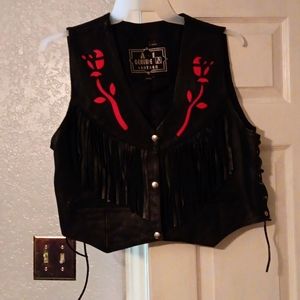 Leather vest
